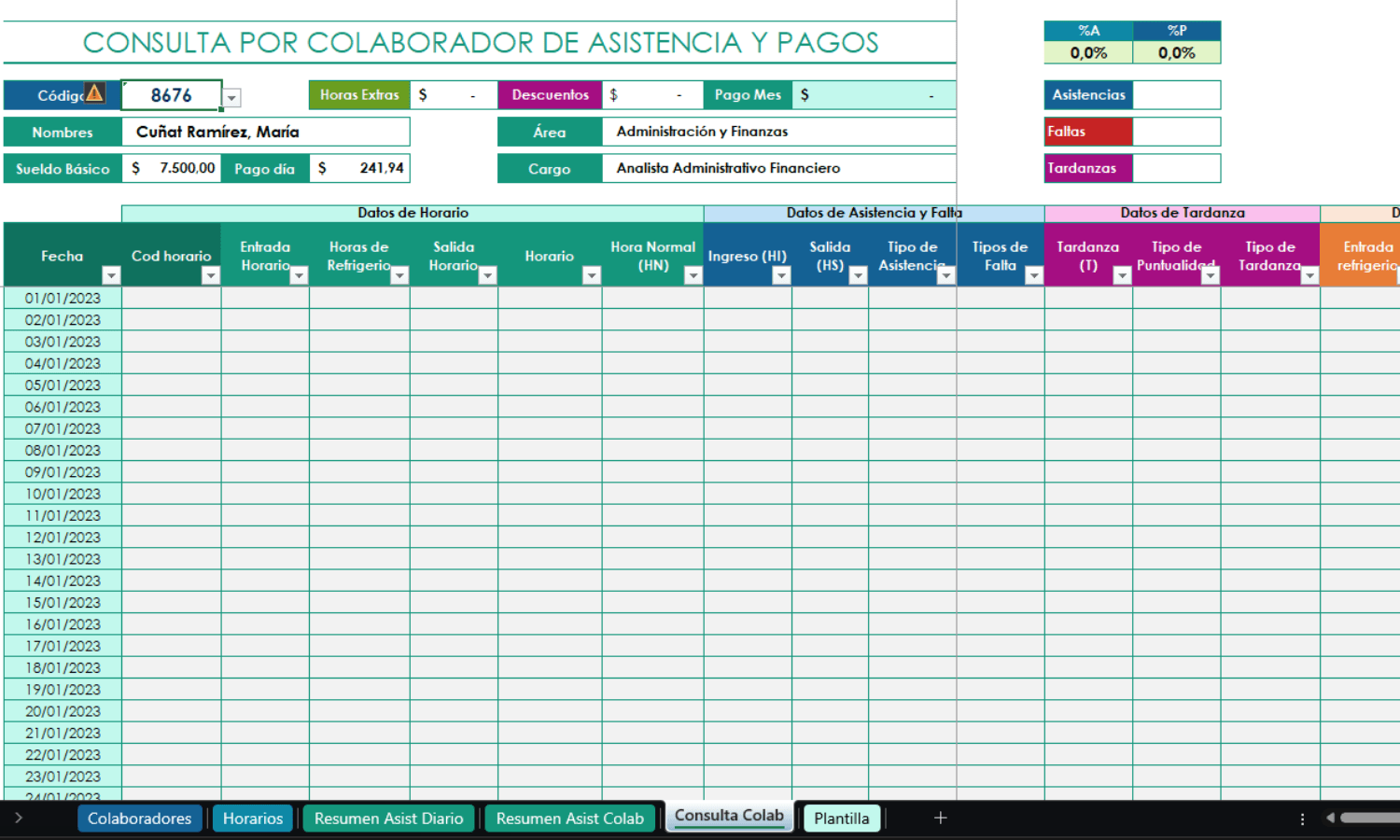 Control de Asistencia